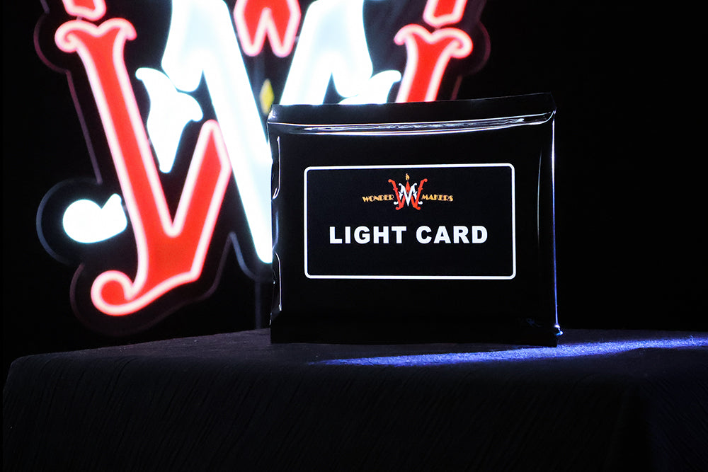 Light Card magic trick deck with hidden flashlight gimmick